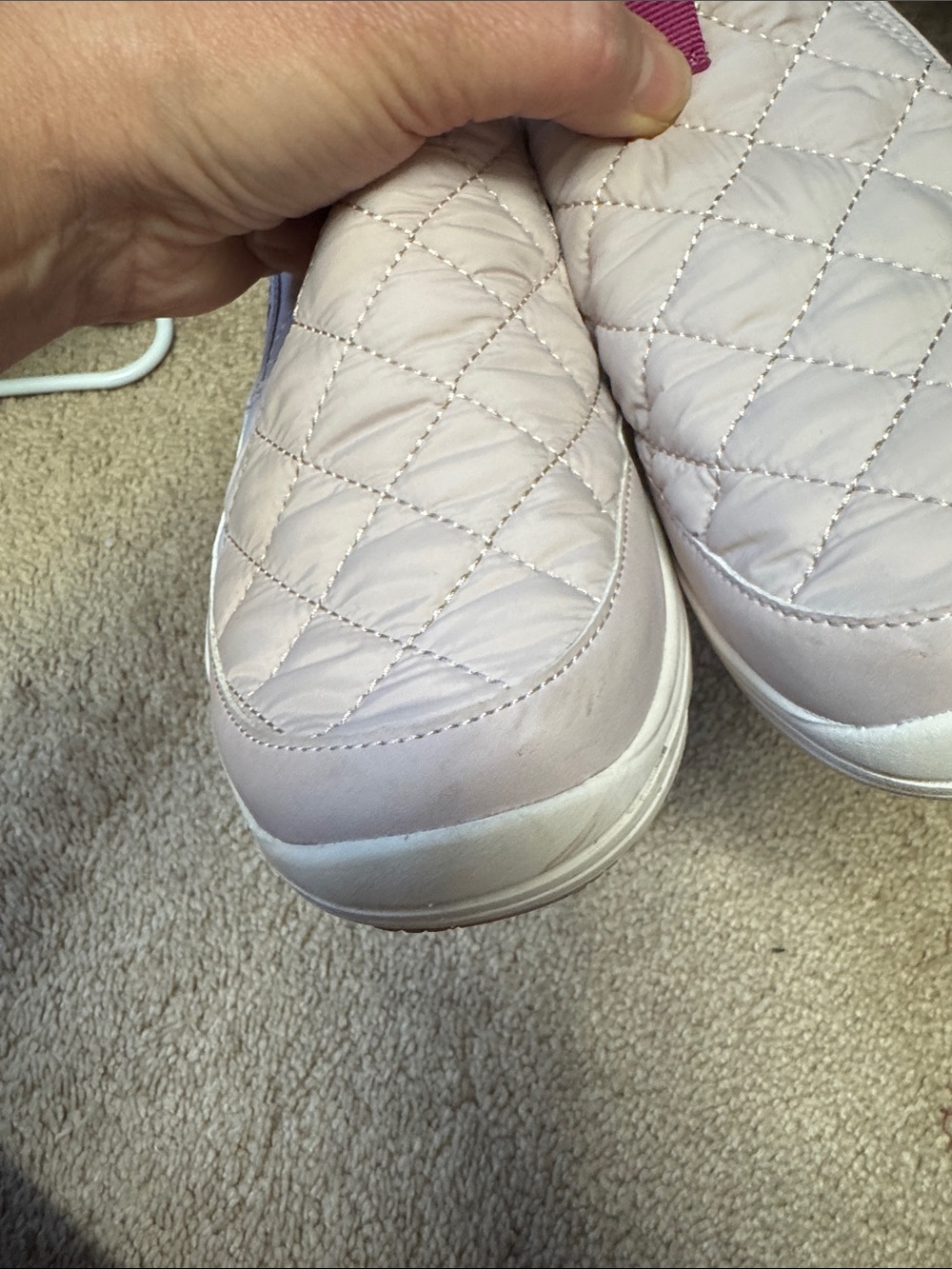 Ryka Water Repellent Quilted Slip-Ons Ava Lilac Taupe Size 9.5 - Picture 13 of 13